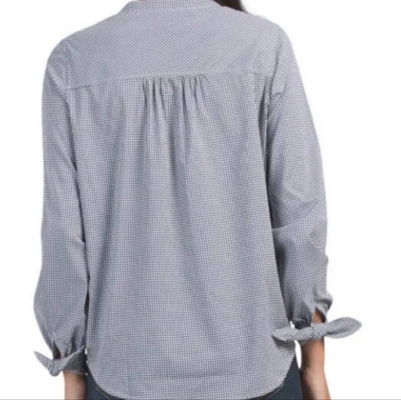 Annalise Shirt, Navy Gingham - Picture 5 of 5